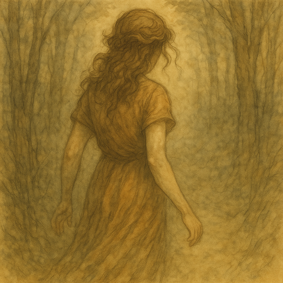 Echo punished, her voice taken